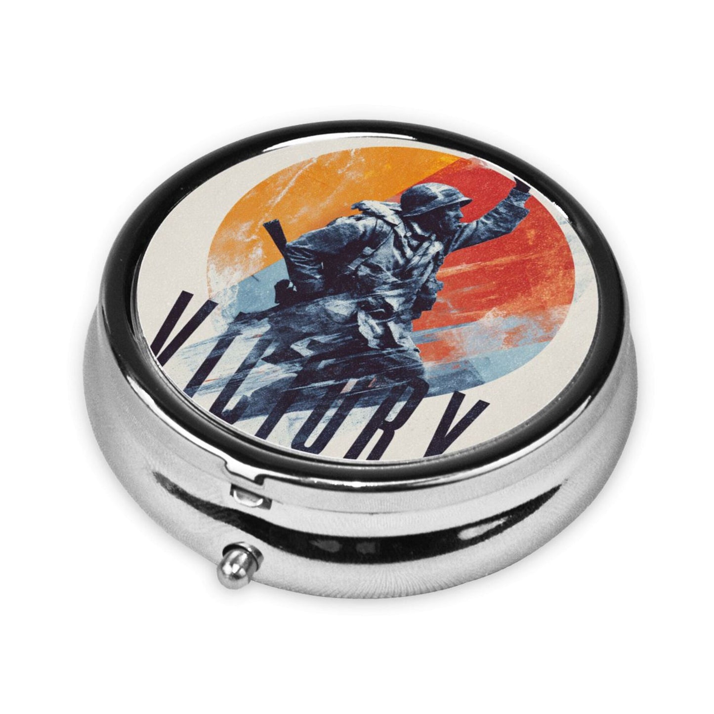 Creative Retro Warrior Pattern Portable Storage Box / Pill Case