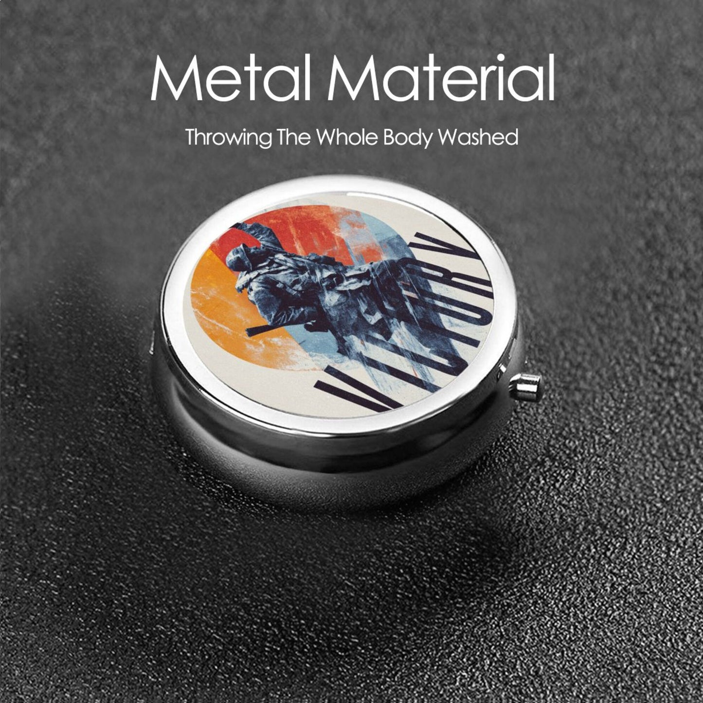 Creative Retro Warrior Pattern Portable Storage Box / Pill Case