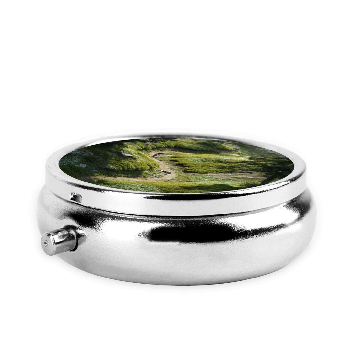 Nature Cycling Scenic Portable Storage Box | Compact Metal Pill/Accessory Case