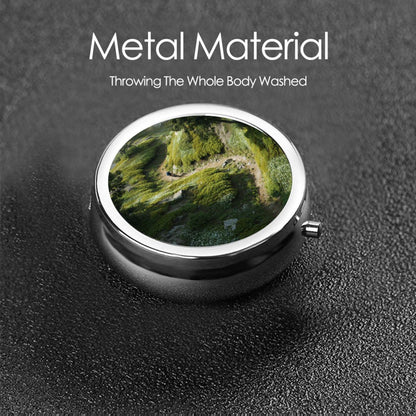 Nature Cycling Scenic Portable Storage Box | Compact Metal Pill/Accessory Case