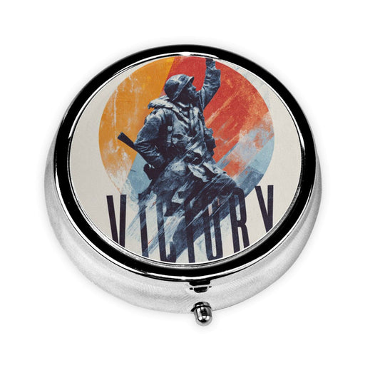 Creative Retro Warrior Pattern Portable Storage Box / Pill Case