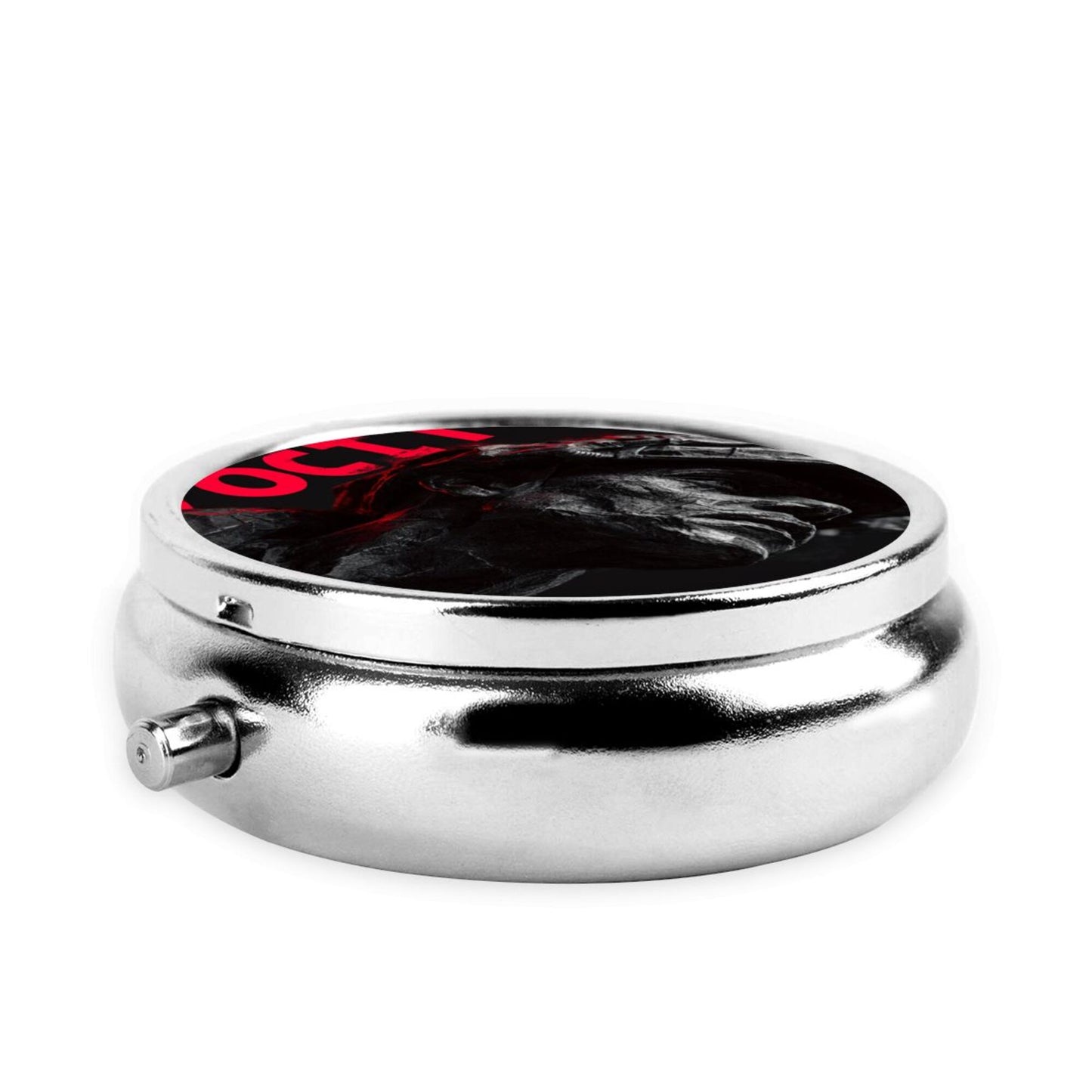 Retro Soldier Sculpture Portable Storage Box – Mini Metal Pill Case/Jewelry Holder